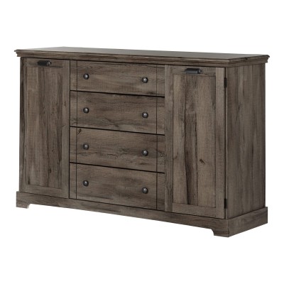 Avilla 4-Drawer Dresser with Doors 11899 (Fall Oak)